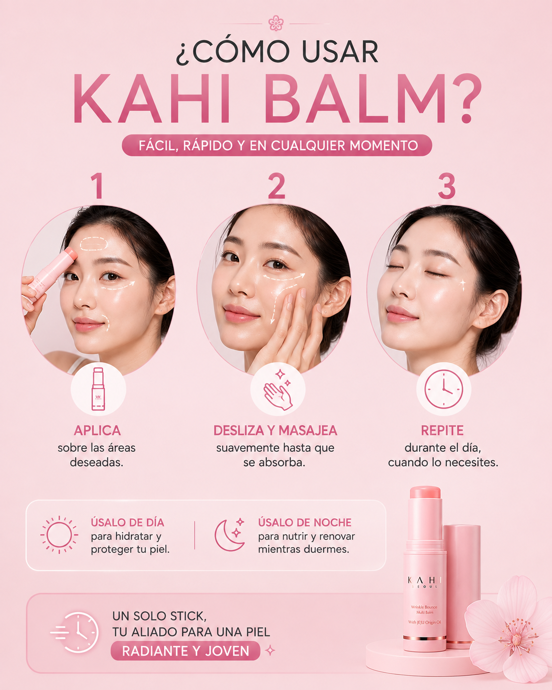 Balsamo En Barra Hidratante Kahi Facial