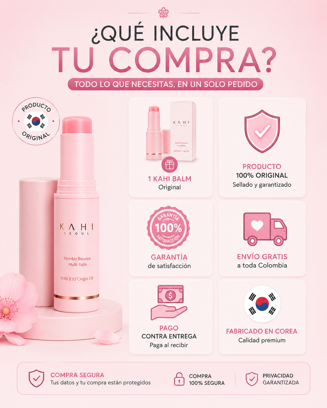 Balsamo En Barra Hidratante Kahi Facial